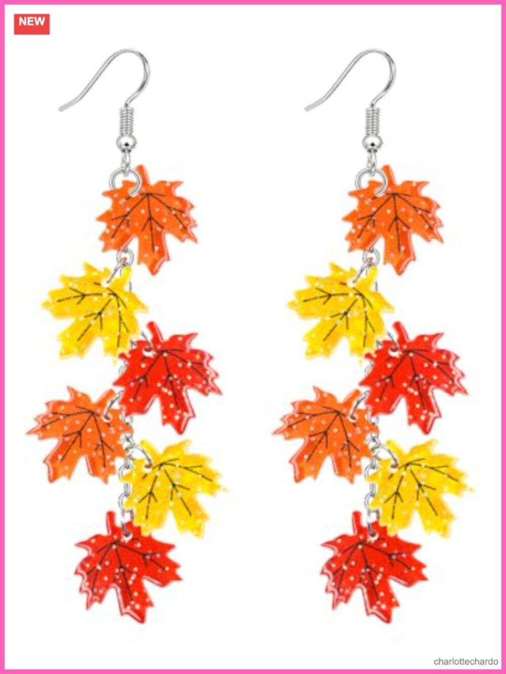 Acrylic Gothic Dangle Earrings Bat Halloween Party Costume Jewelry